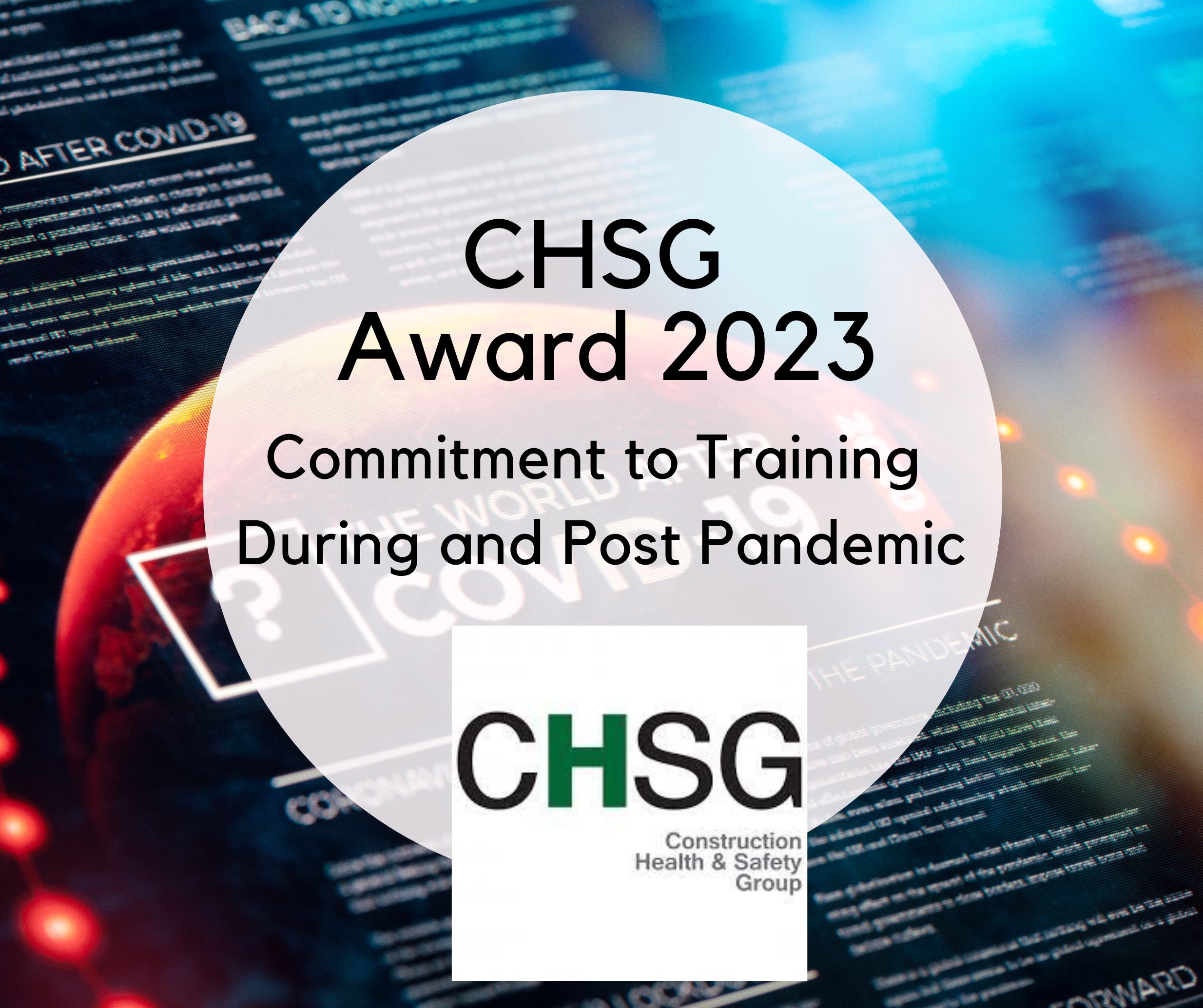 CHSG Award 2023 for Commitment to Training During and Post Pandemic.
