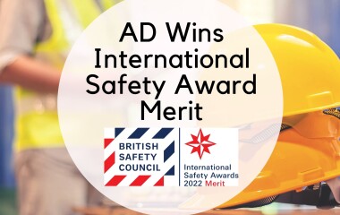AD Wins BSC International Safety Award - Merit 2022