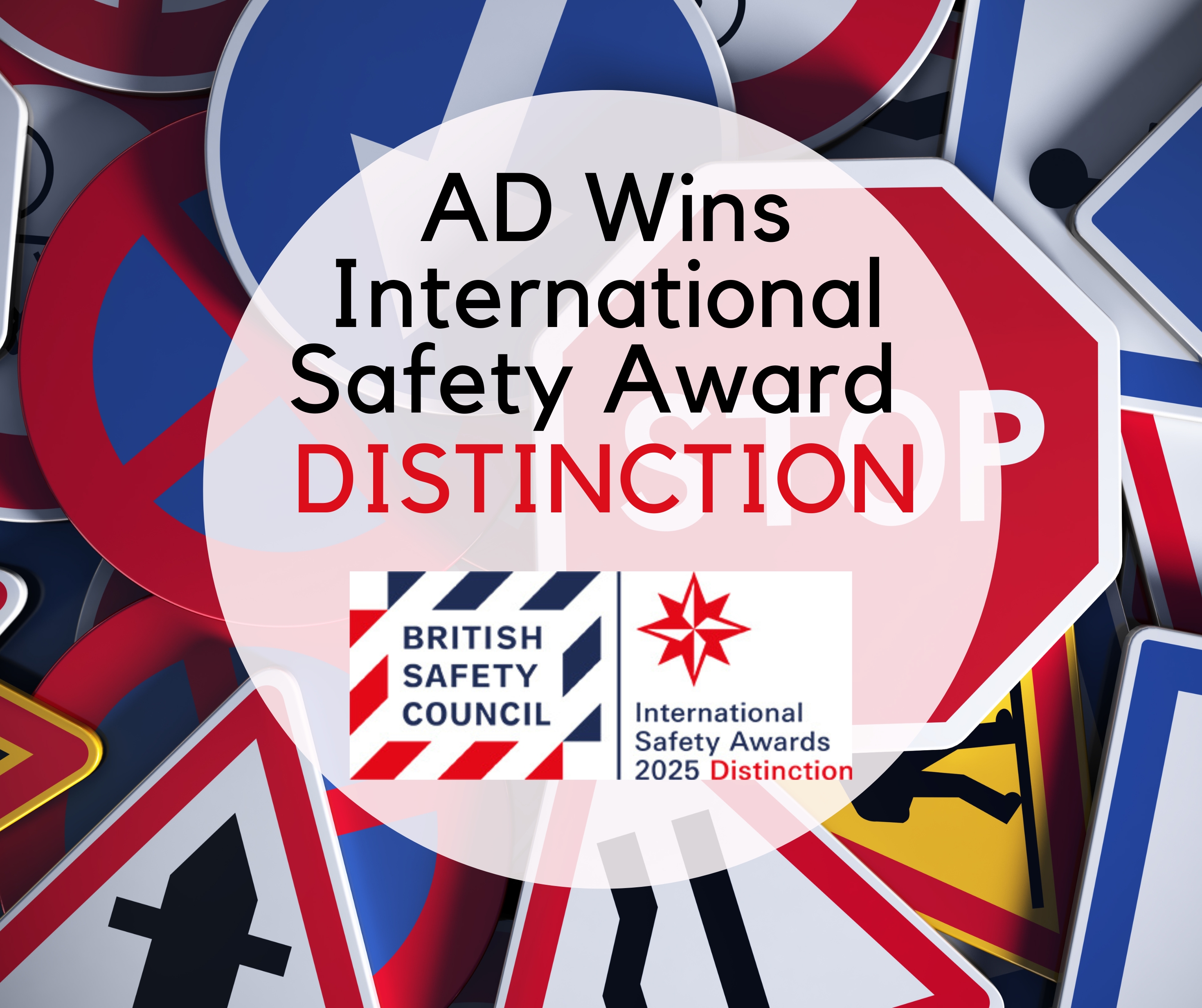 AD Awarded BSC International Safety Award Distinction  image