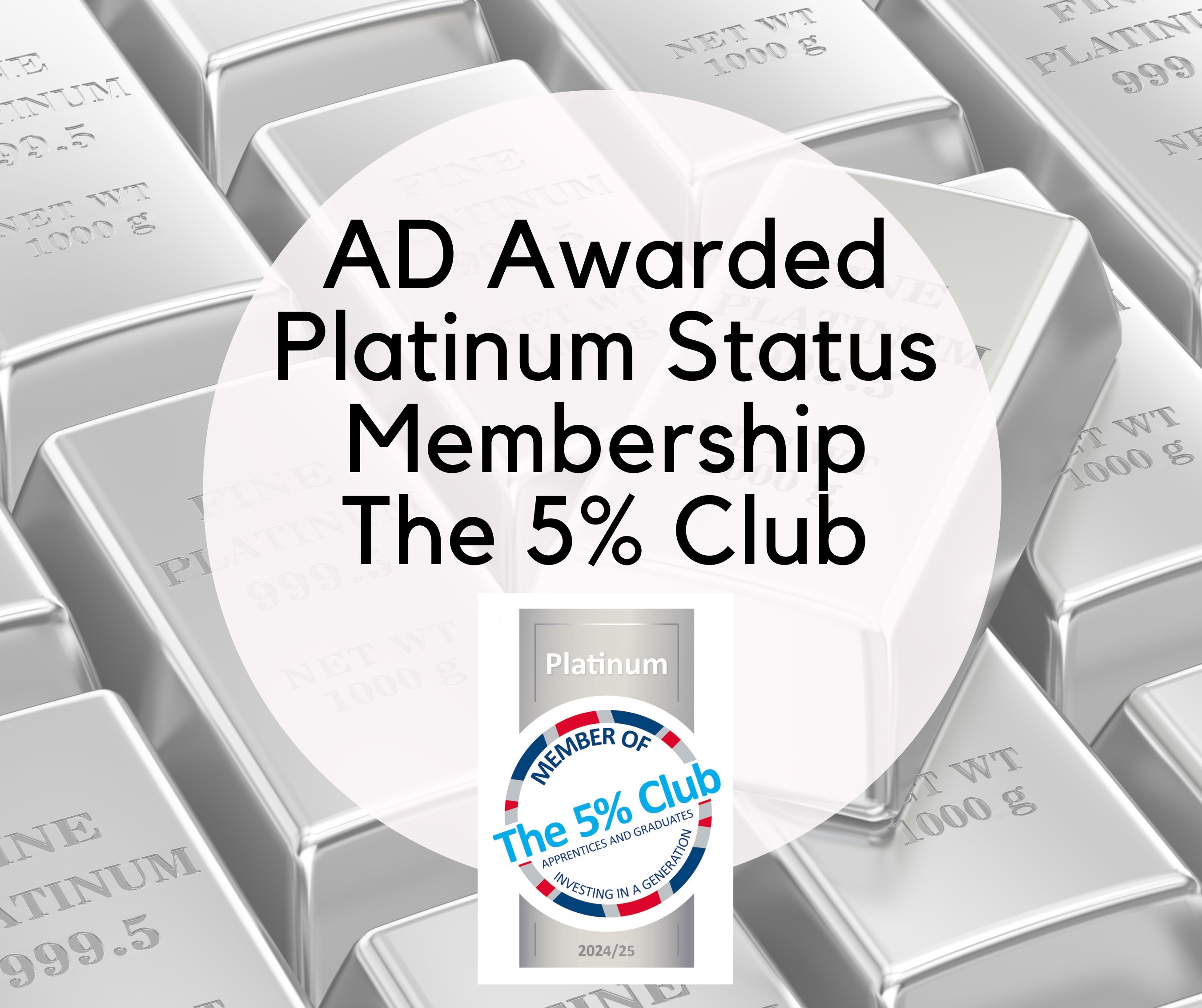 AD Awarded Platinum Membership of the 5% Club